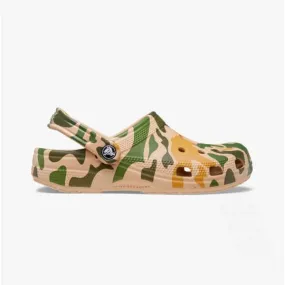206454-2Y6 CLASSIC PRINTED CAMO Unisex Clogs Chai/Tan