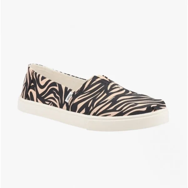 ALPARGATA CUPSOLE TIGER Ladies Cotton Slip-On Shoes Tan