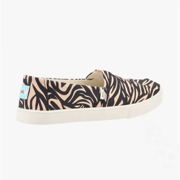 ALPARGATA CUPSOLE TIGER Ladies Cotton Slip-On Shoes Tan
