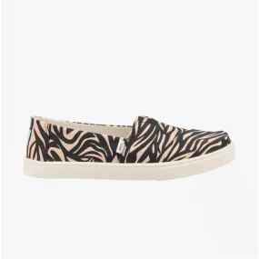 ALPARGATA CUPSOLE TIGER Ladies Cotton Slip-On Shoes Tan
