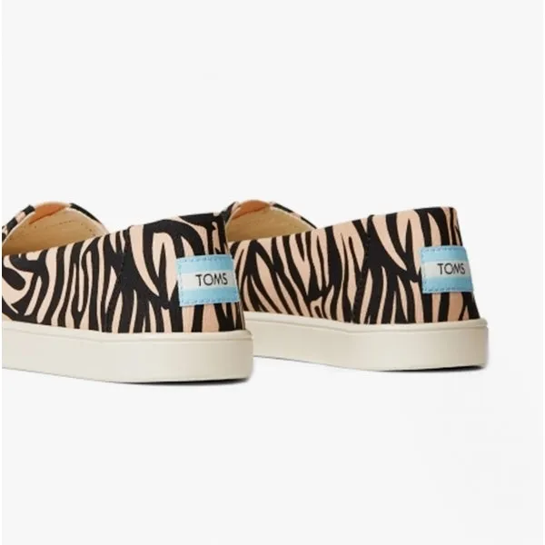 ALPARGATA CUPSOLE TIGER Ladies Cotton Slip-On Shoes Tan