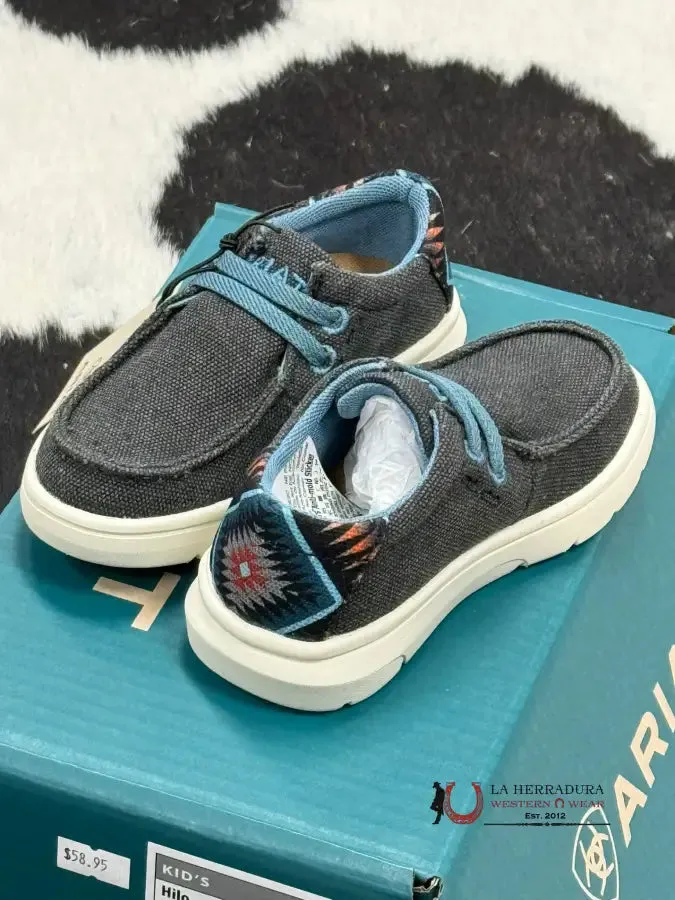 ARIAT BOYS HILO HEATHER GREY/BLUE TAOS
