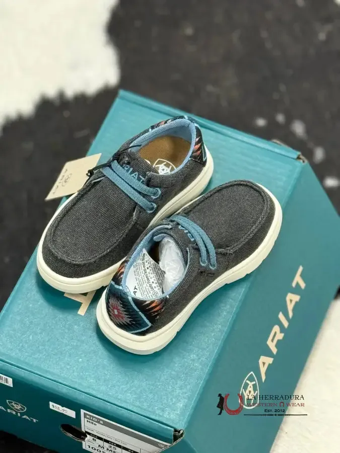 ARIAT BOYS HILO HEATHER GREY/BLUE TAOS