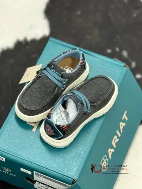 ARIAT BOYS HILO HEATHER GREY/BLUE TAOS