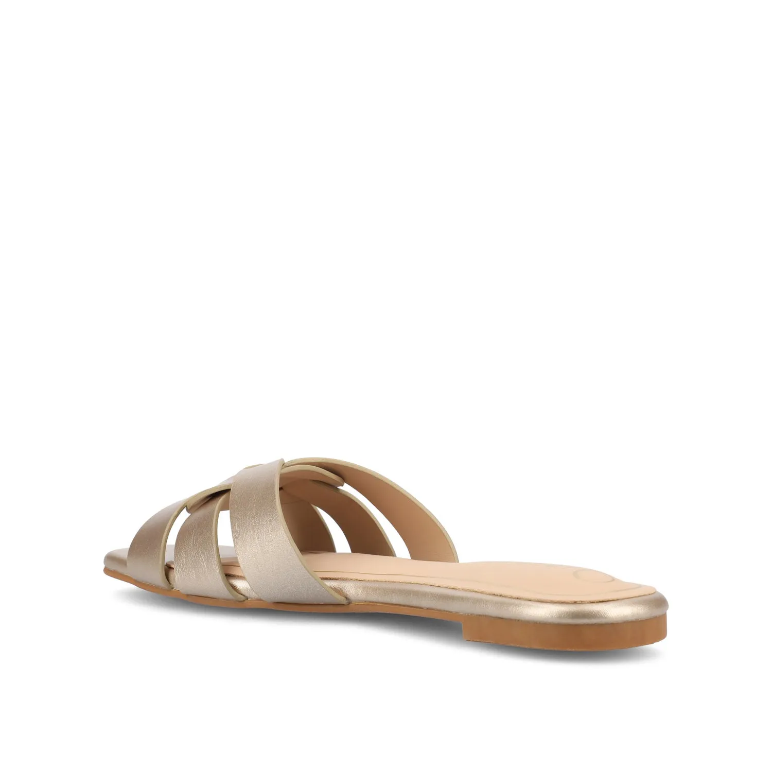 ARRINA SLIDE SANDALS IN BASIC PATENT