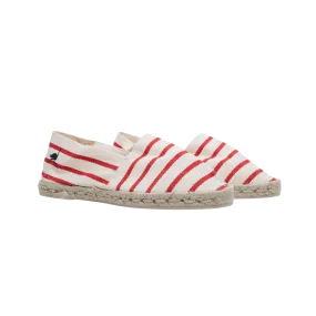 Canvas Espadrilles  - Red Stripe