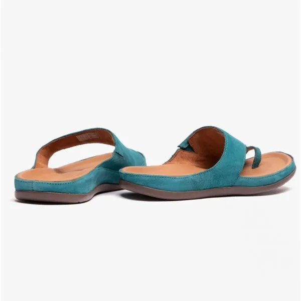 CAPRI II Ladies Toe-Loop Sandals Teal