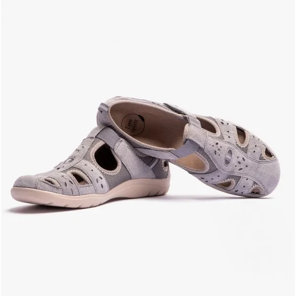 CLEVELAND Ladies Closed Toe Sandals Smoke