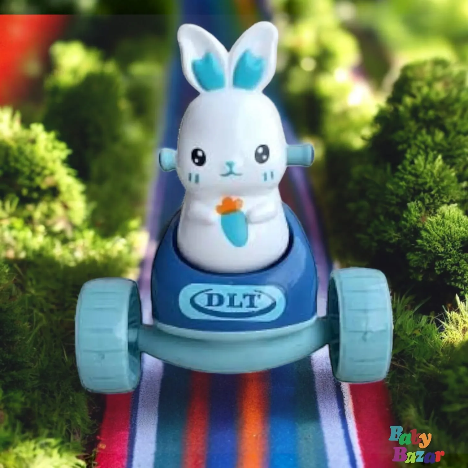 Easy Foldable Kids Scooty with Lights - Blue
