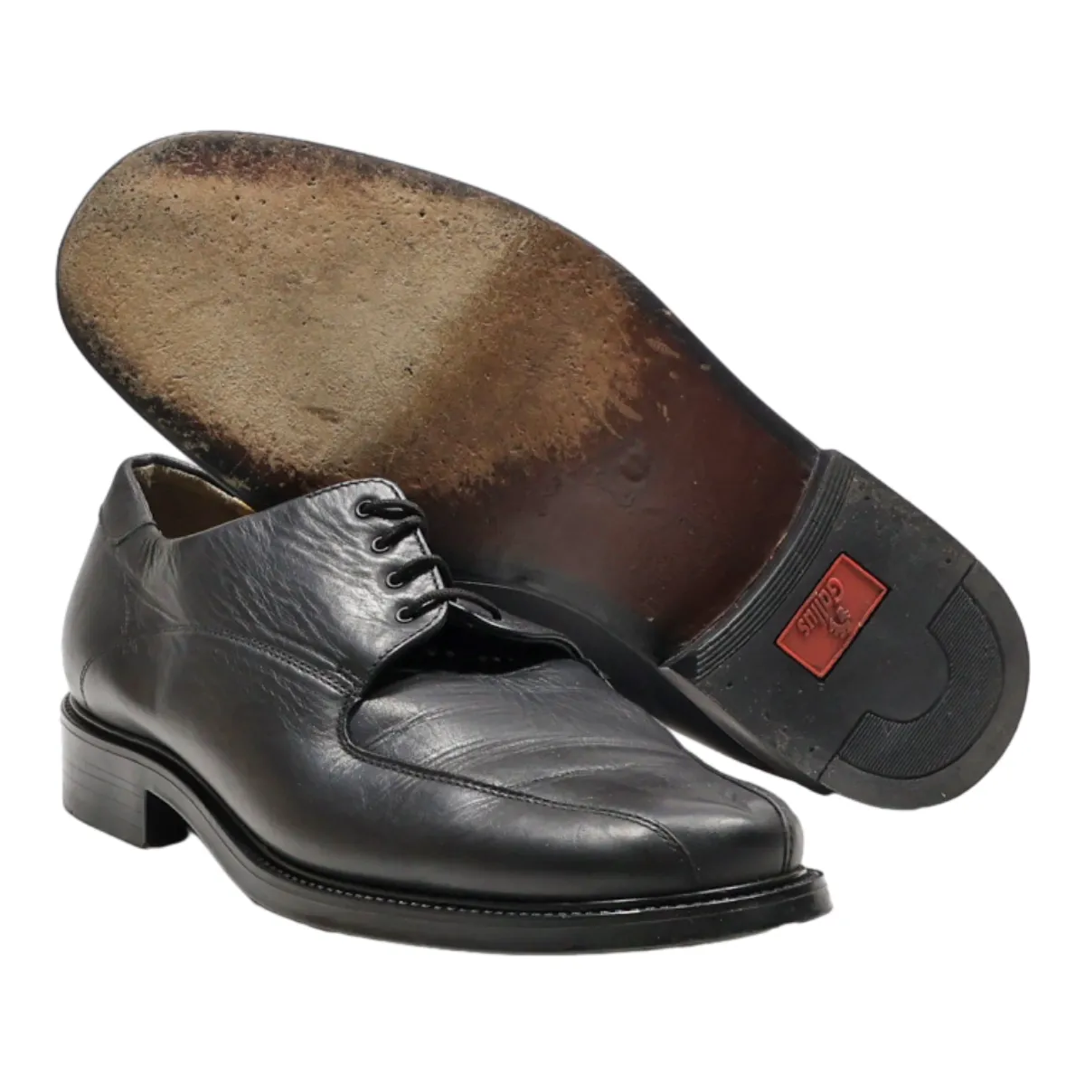 GALLUS Oxford Shoes Black Leather Mens UK 8