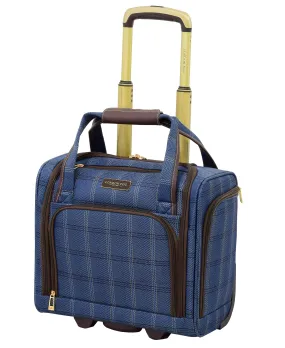 London Fog Brentwood II 15" 2-Wheel Under The Seat Bag, Blue, Carry Inch