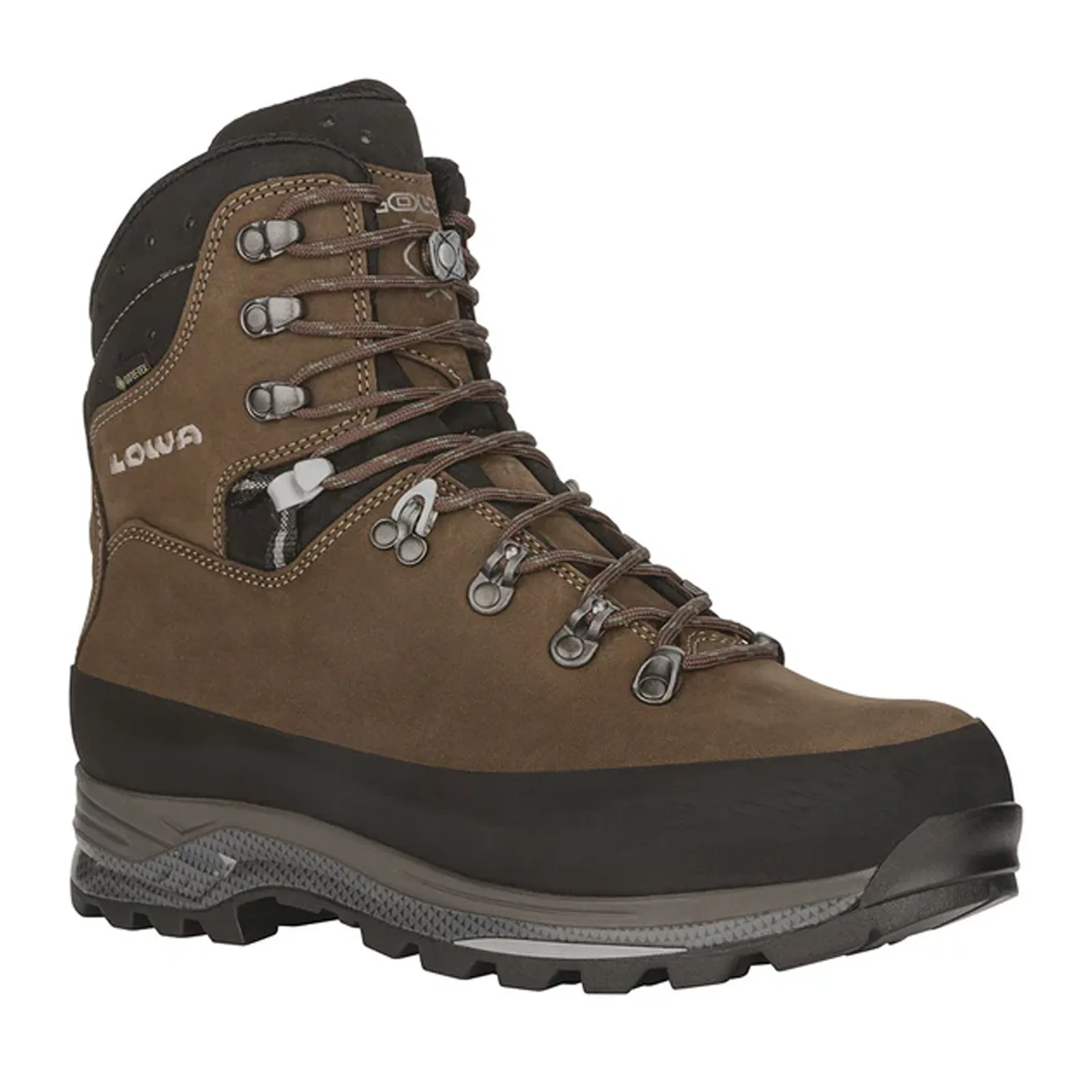 Lowa Tibet GTX Mid Hiking Boot (Men) - Sepia/Black