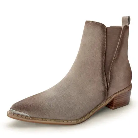 Online Exclusive | Wylie Suede Ankle Boot in Taupe