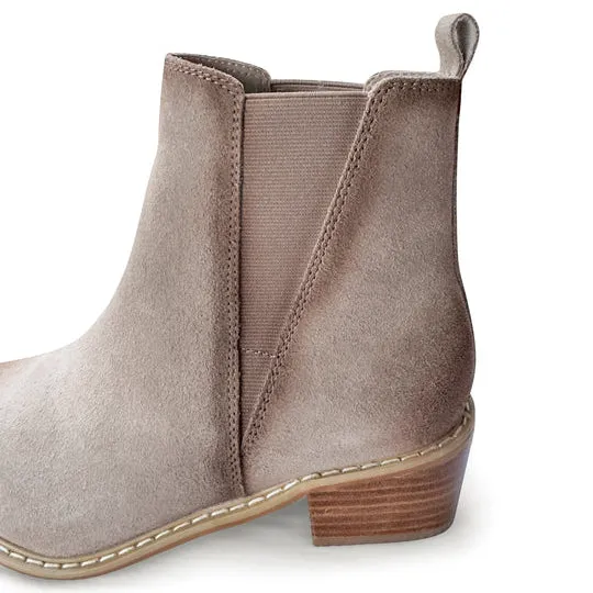 Online Exclusive | Wylie Suede Ankle Boot in Taupe