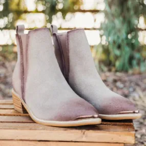 Online Exclusive | Wylie Suede Ankle Boot in Taupe
