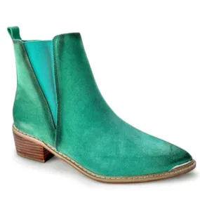 Online Exclusive | Wylie Suede Ankle Boot in Teal Green
