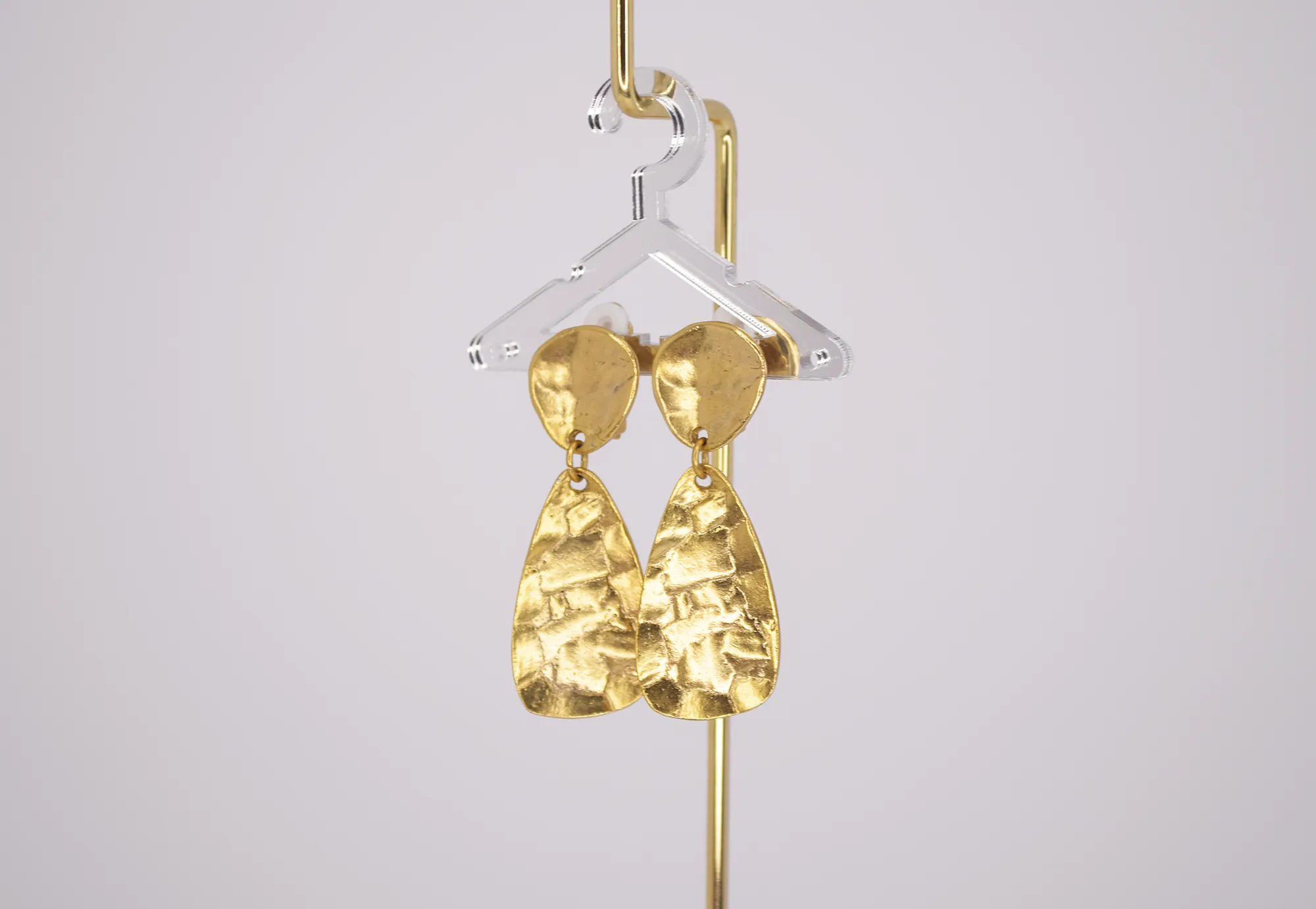 Organically Shaped Clip Earrings