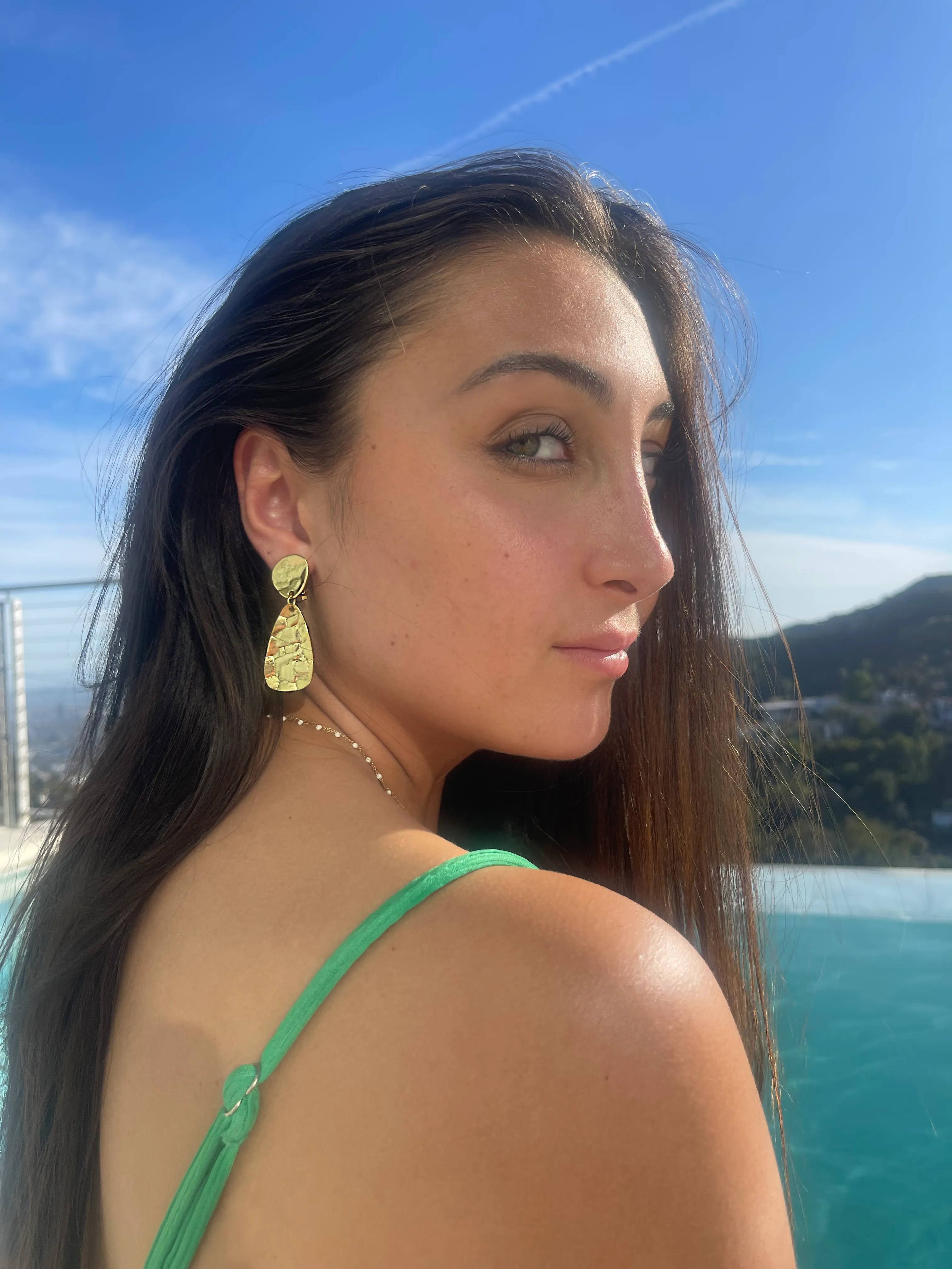 Organically Shaped Clip Earrings