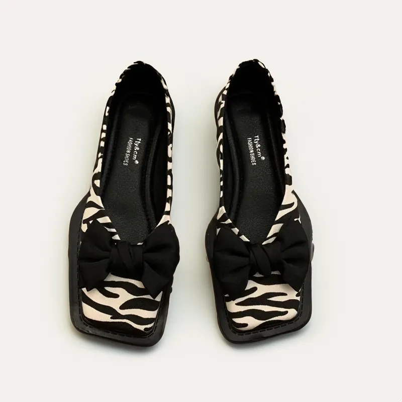 Square Toe Shallow Mouth Slip-on Women Loafers