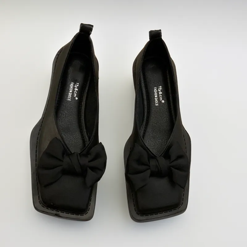 Square Toe Shallow Mouth Slip-on Women Loafers