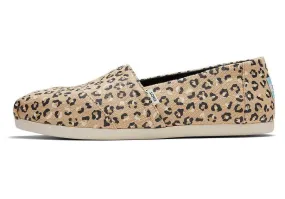 TOMS Womens Alpargata Cheetah Espadrille - Natural