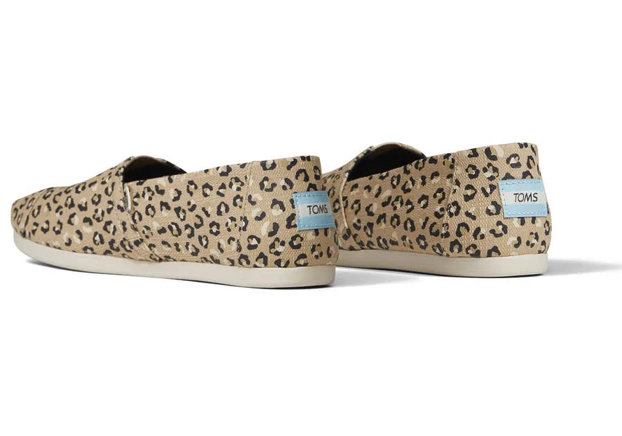 TOMS Womens Alpargata Cheetah Espadrille - Natural