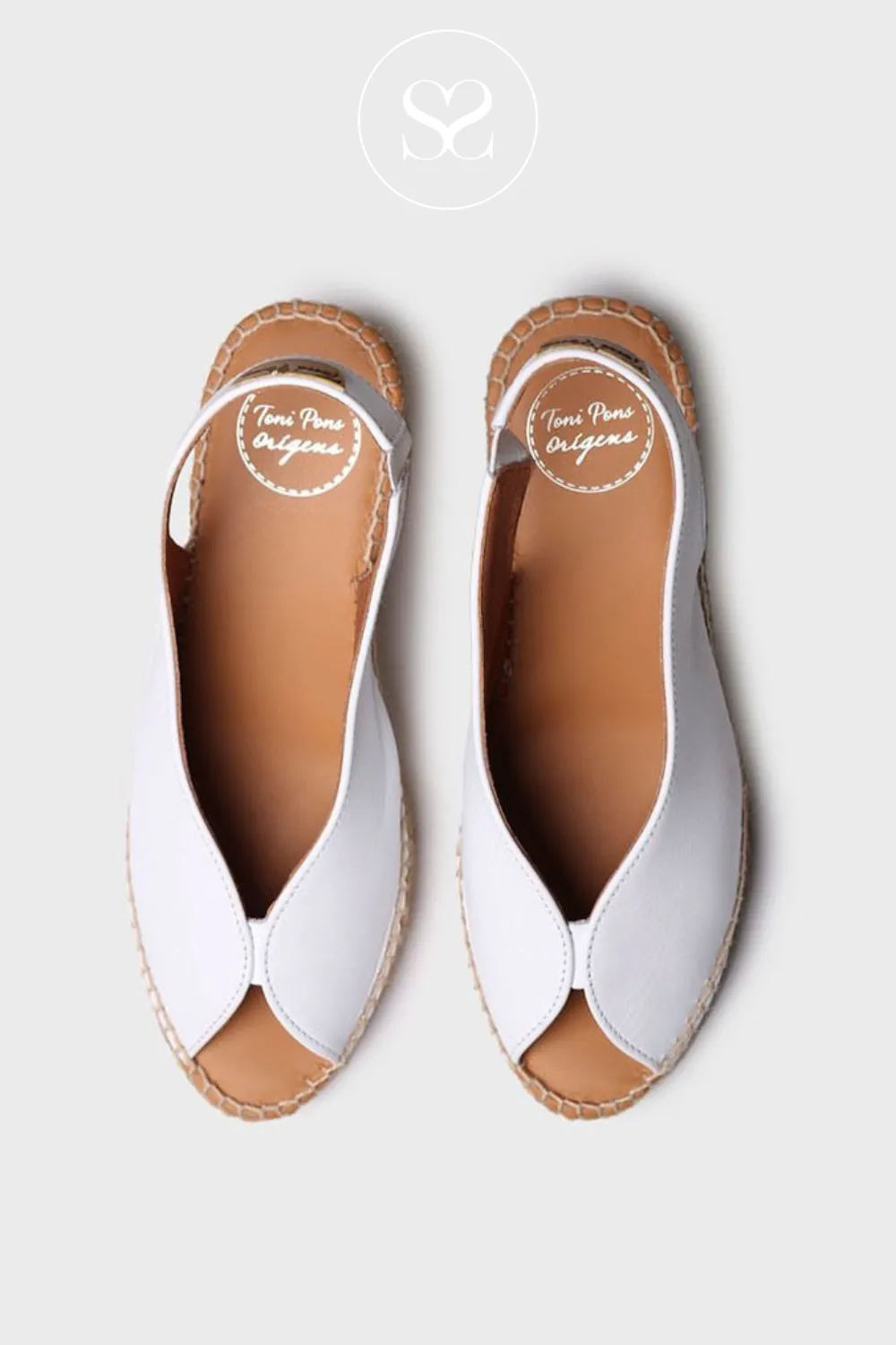 TONI PONS LAILA WHITE PEEP TOE ESPADRILLE SLINGBACK SANDAL