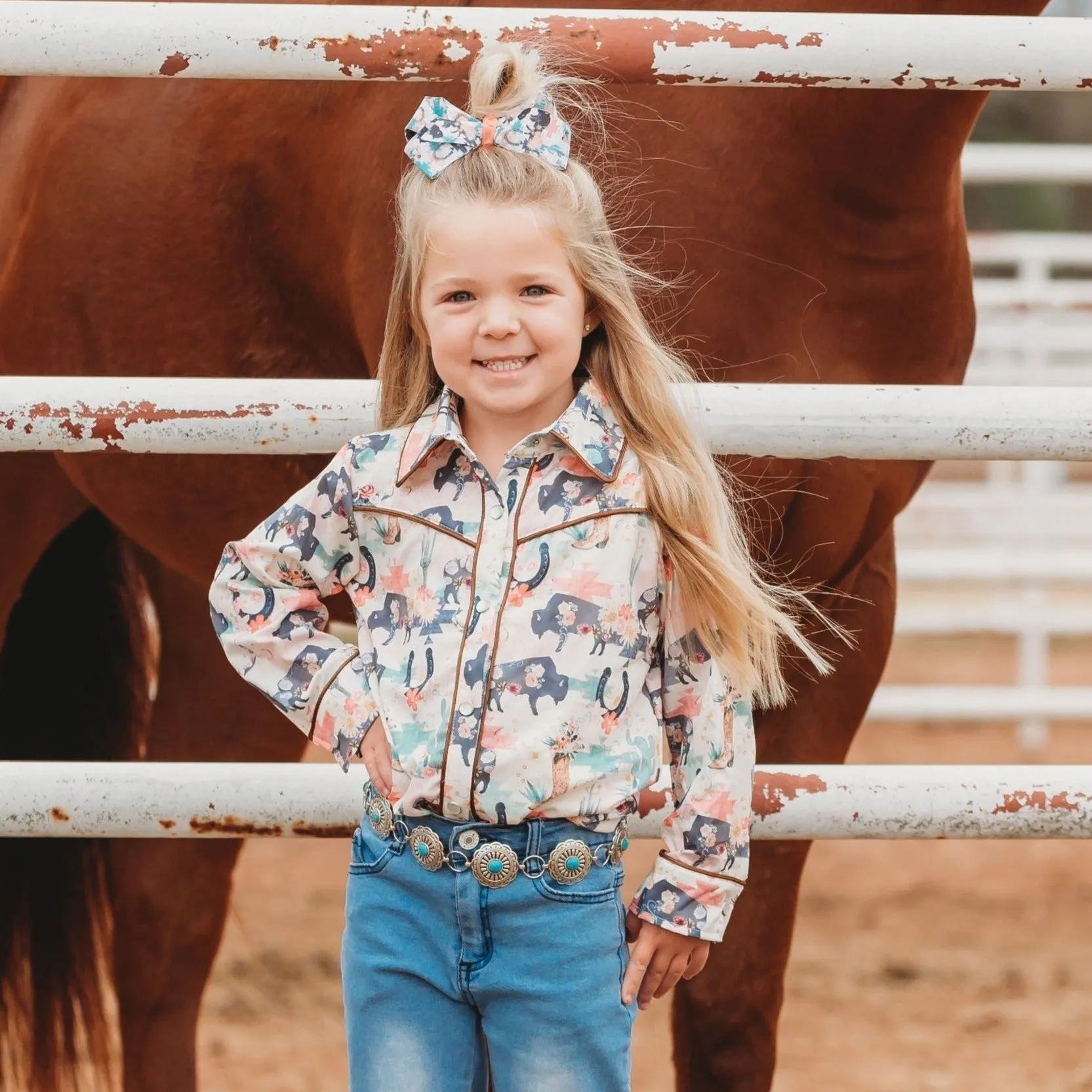 Wild Buffalo Pearl Snap Toddler (6-7)