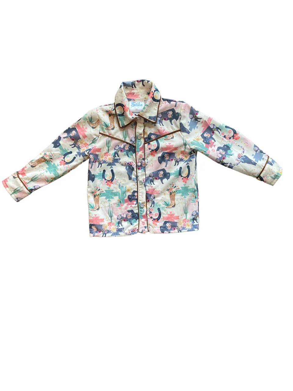 Wild Buffalo Pearl Snap Toddler (6-7)