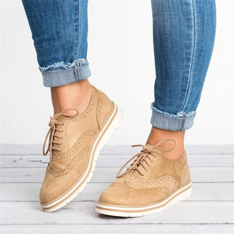 Women's Brogues Flat Sole Shoes