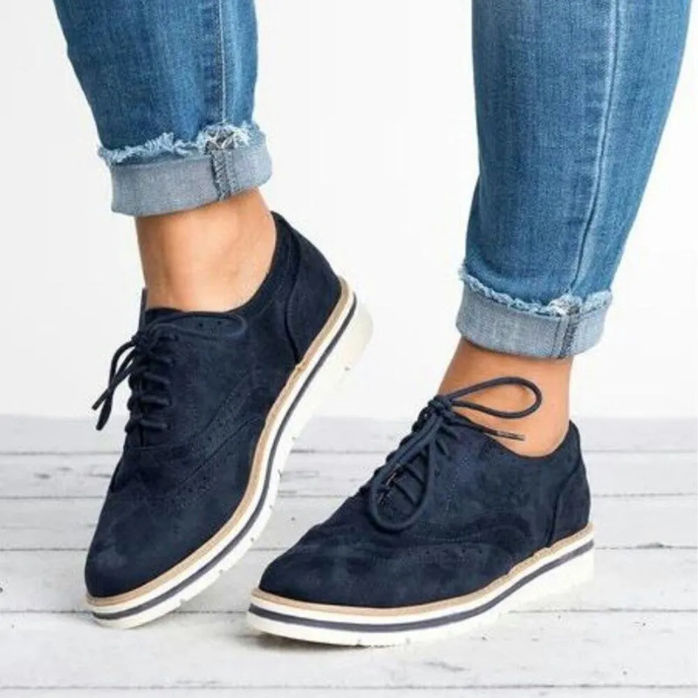 Women's Brogues Flat Sole Shoes