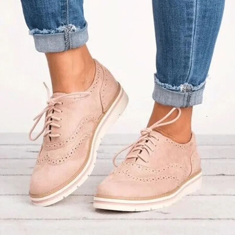 Women's Brogues Flat Sole Shoes