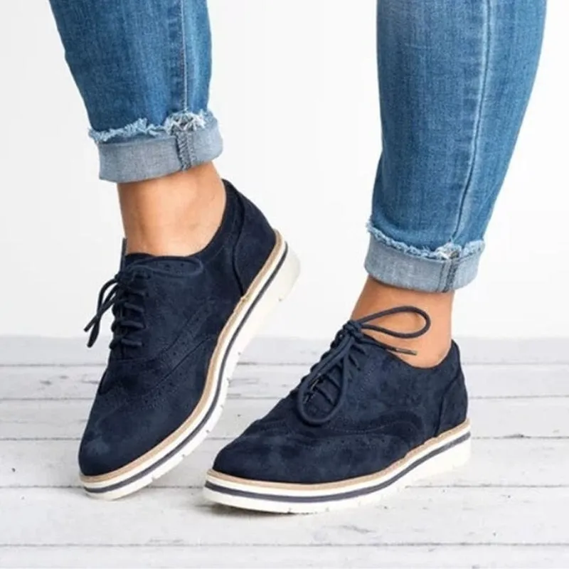 Women's Brogues Flat Sole Shoes