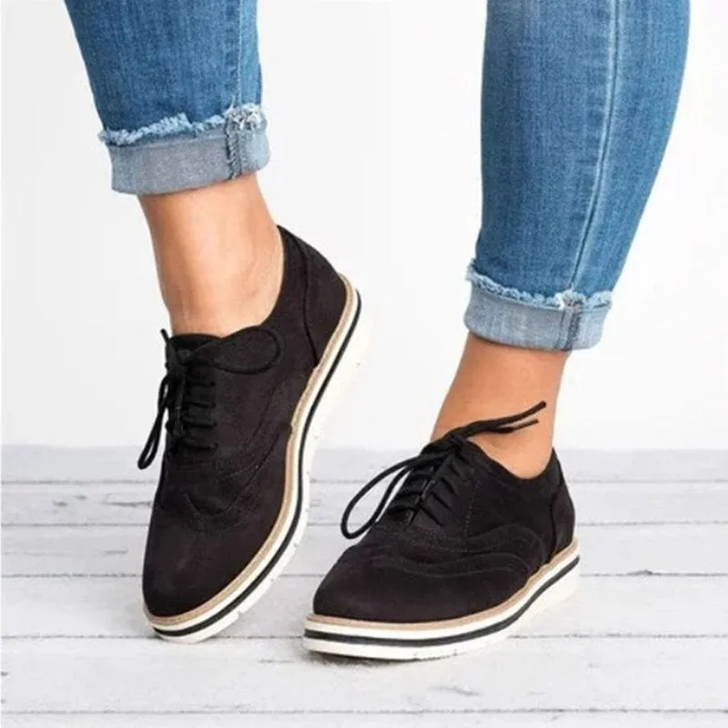Women's Brogues Flat Sole Shoes