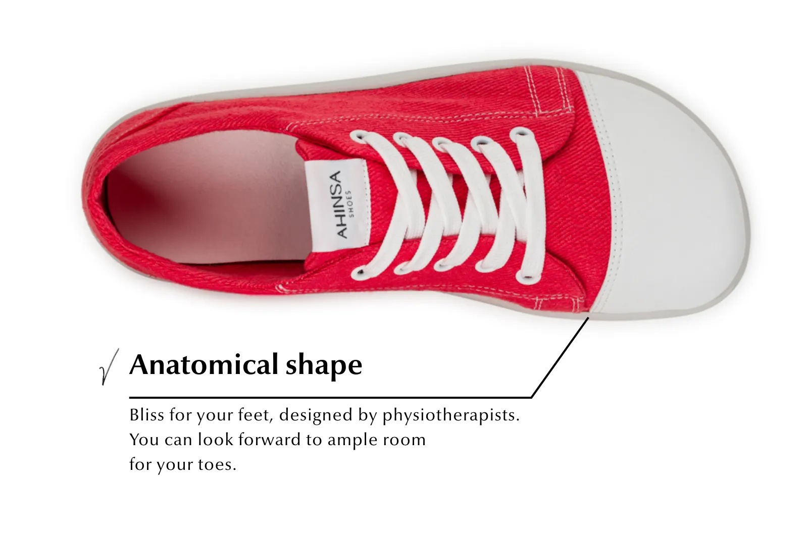 Women's Comfort sneakers Street – Red Hemp
