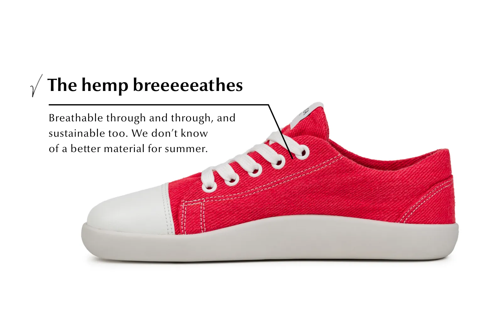 Women's Comfort sneakers Street – Red Hemp