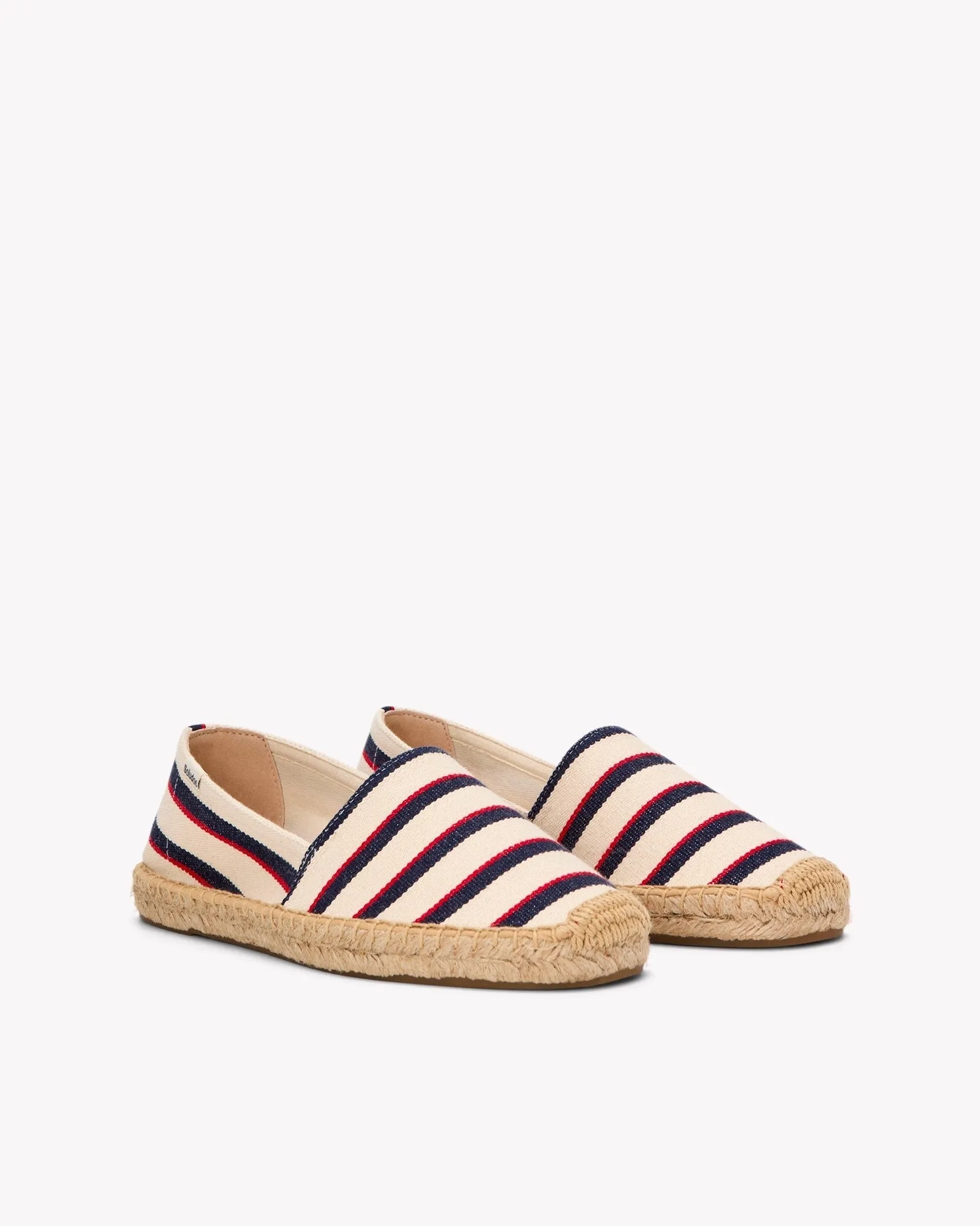 Womens_Espadrilles_The Original_Woven Stripes_Classic - Ivory - Navy - Red