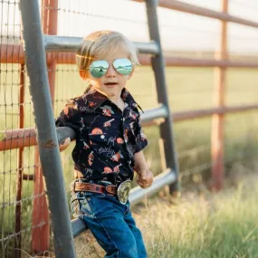 YeeHaw Short Sleeve Pearl Snap Shirt Kid (6-7)